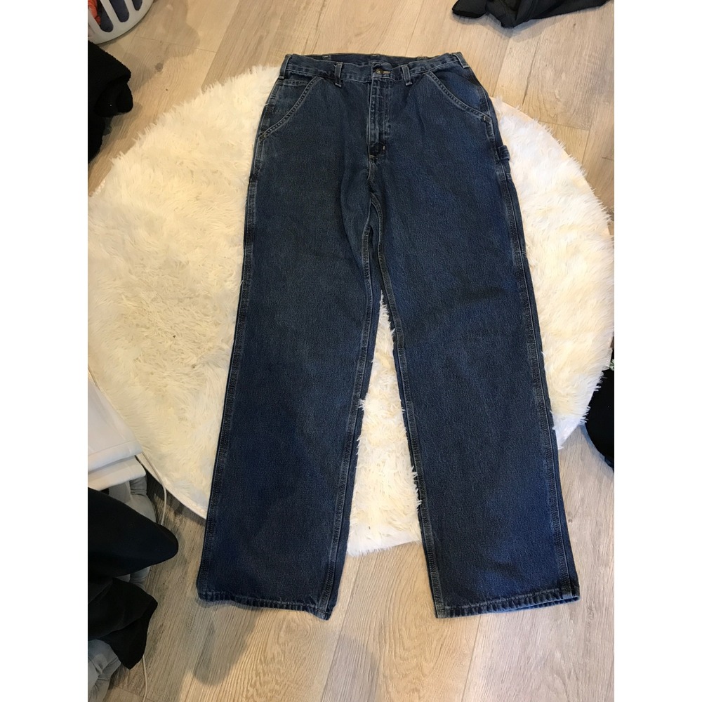 Carhartt B13-DPS Loose Original Fit Carpenter Jeans Dark Wash Blue Mens 32x32